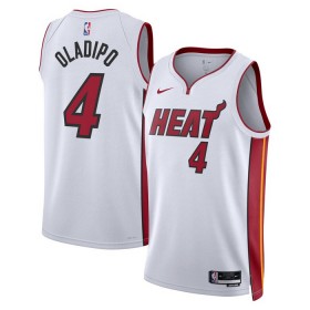 Camiseta Hombre NBA Miami Heat Victor Oladipo 4 2022-23 Nike Association Edition Blanco Swingman